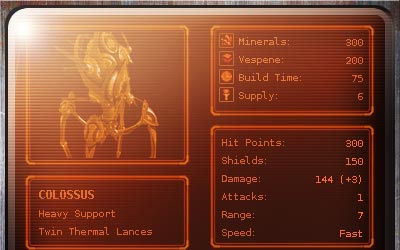Starcraft2 Protoss Colossus